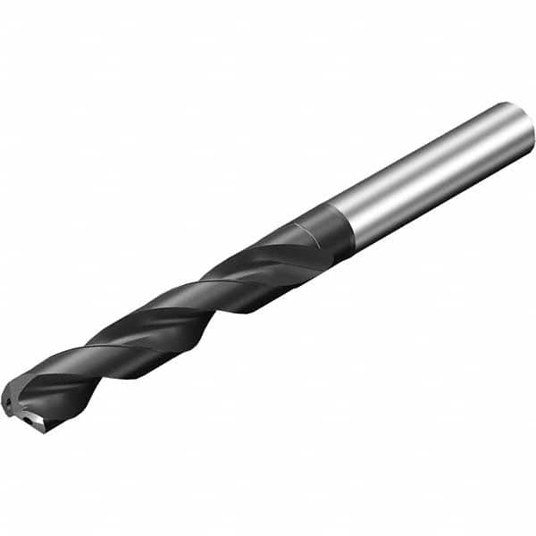 Sandvik Coromant - 9.92mm 140° Spiral Flute Solid Carbide Screw Machine Drill Bit - Best Tool & Supply