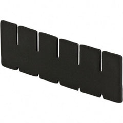 LEWISBins+ - 2-7/8" High, Black Bin Divider - Use with DC1035, Short Side Measures 2.9" Tall - Best Tool & Supply