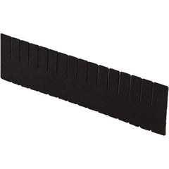 LEWISBins+ - 20-1/4" High, Black Bin Divider - Use with DC2260, Long Side Measures 5.4" Tall - Best Tool & Supply