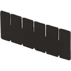 LEWISBins+ - 4-3/8" High, Black Bin Divider - Use with DC1050, Short Side Measures 4.4" Tall - Best Tool & Supply