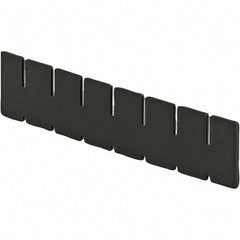 LEWISBins+ - 2-7/8" High, Black Bin Divider - Use with DC2035, Short Side Measures 2.9" Tall - Best Tool & Supply