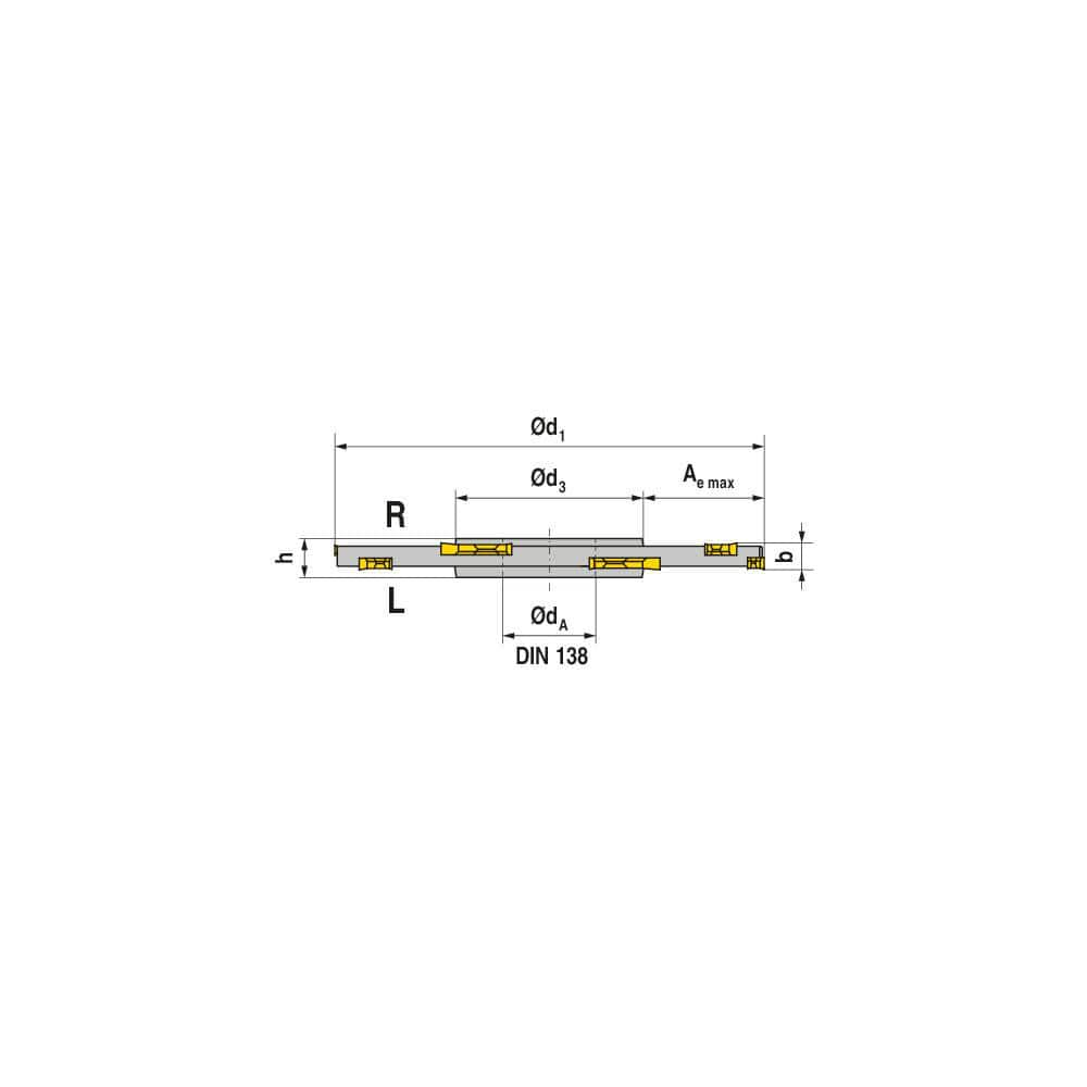 Indexable Slotting Cutter: 4 mm Cutting Width, 100 mm Cutter Dia, Arbor Hole Connection, 25 mm Depth of Cut, 32 mm Hole, Neutral Screw, Uses 10 TX Inserts, 5 Teeth, Staggered, Positive, Steel, Black Oxide Finish