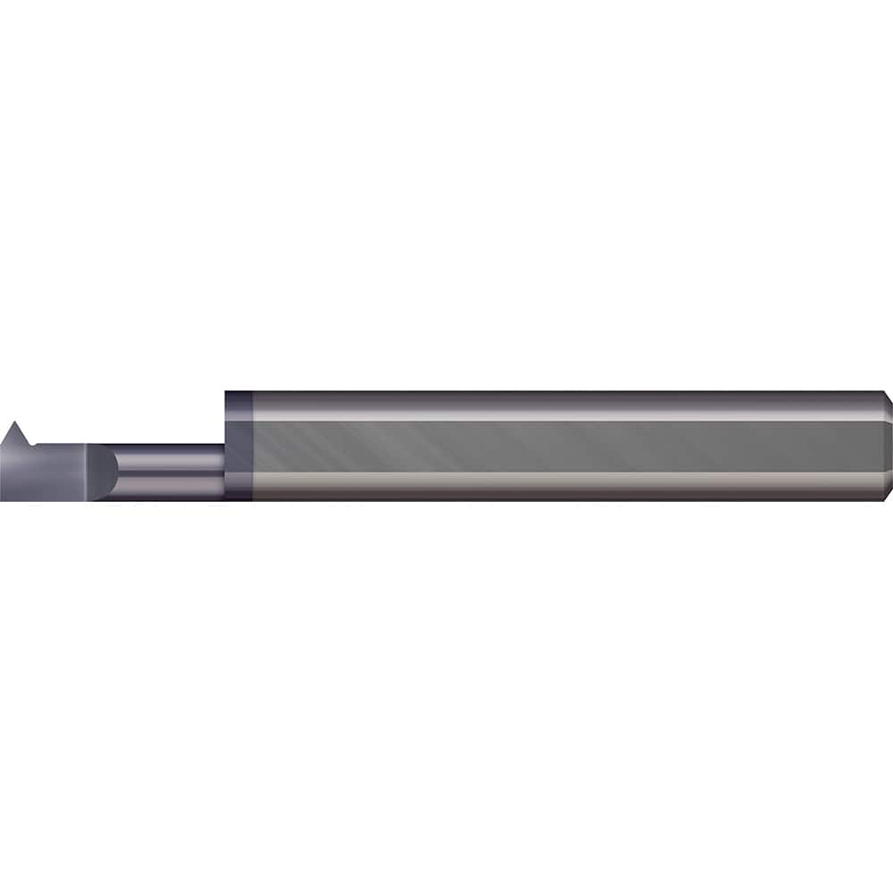 Micro 100 - Single Point Threading Tools; Thread Type: Internal ; Material: Solid Carbide ; Profile Angle: 60 ; Threading Diameter (Decimal Inch): 0.1600 ; Cutting Depth (Decimal Inch): 0.5000 ; Maximum Threads Per Inch: 56 - Exact Industrial Supply