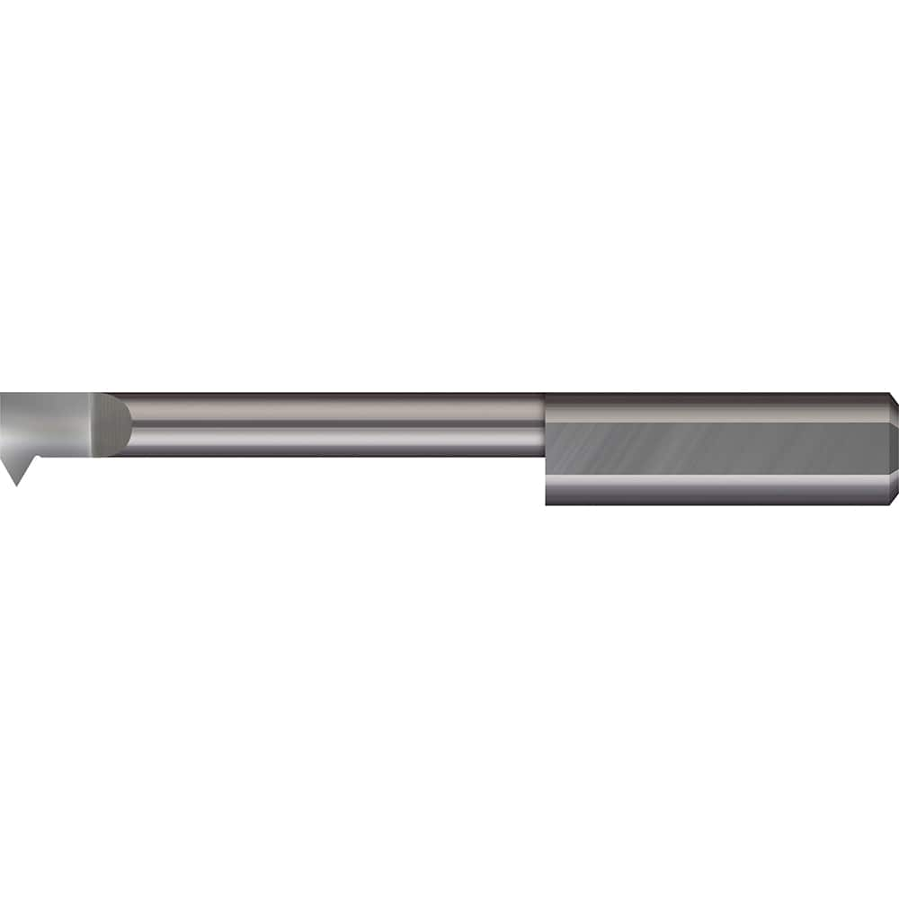 Micro 100 - Single Point Threading Tools; Thread Type: Internal ; Material: Solid Carbide ; Profile Angle: 60 ; Threading Diameter (mm): 7.40 ; Cutting Depth (Decimal Inch): 1.8110 ; Cutting Depth (mm): 46.00 - Exact Industrial Supply