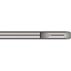 Micro 100 - Tool Bit Blanks; Material: Solid Carbide ; End Shape: Round ; Width/Diameter (Inch): 5/16 ; Overall Length (Inch): 2-1/2 - Exact Industrial Supply