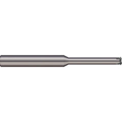 Single Profile Thread Mill: 3/8-14 to 3/8-40, 14 to 40 TPI, Internal & External, 4 Flutes, Solid Carbide 0.29″ Cut Dia, 3/8″ Shank Dia, 4″ OAL, Bright/Uncoated