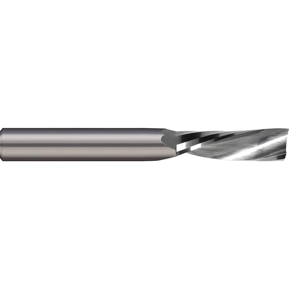 Micro 100 - 12mm Diam RH Solid Carbide 1-Flute Single Edge Downcut Spiral Router Bit - Exact Industrial Supply