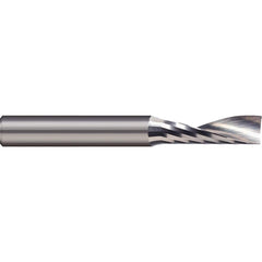 Micro 100 - 3mm Diam RH Solid Carbide 1-Flute Single Edge Upcut Spiral Router Bit - Exact Industrial Supply