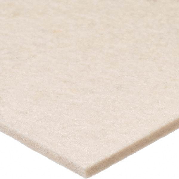 USA Sealing - 120 x 36 x 1/4" White Pressed Wool Felt Sheet - Best Tool & Supply