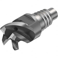 Sandvik Coromant - 1/2" Mill Diam, 0.315" LOC, 0.315" OAL, 4 Flute Square End Mill Head - Best Tool & Supply