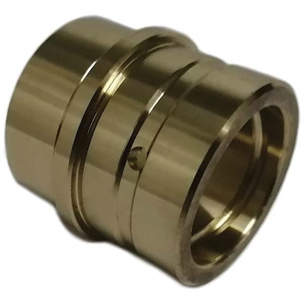 Gibraltar - Die & Mold Straight Bushings; Material: Solid Bronze ; Overall Length (Inch): 1-3/4 ; Overall Length (Decimal Inch): 1-3/4 ; Inside Diameter (Inch): 1.2510 ; Body Diameter (Decimal Inch): 1.6255 ; Attachment Method: Press-Fit - Exact Industrial Supply