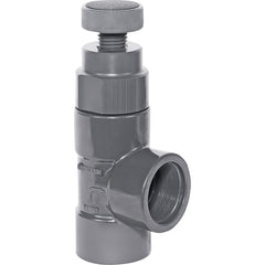 Hayward - Globe Valves; Type: Angle Globe Valve ; Pipe Size: 2 (Inch); End Connections: Threaded (NPT) ; Material: PVC ; Disc Material: PVC ; WOG Rating (psi): 150 - Exact Industrial Supply