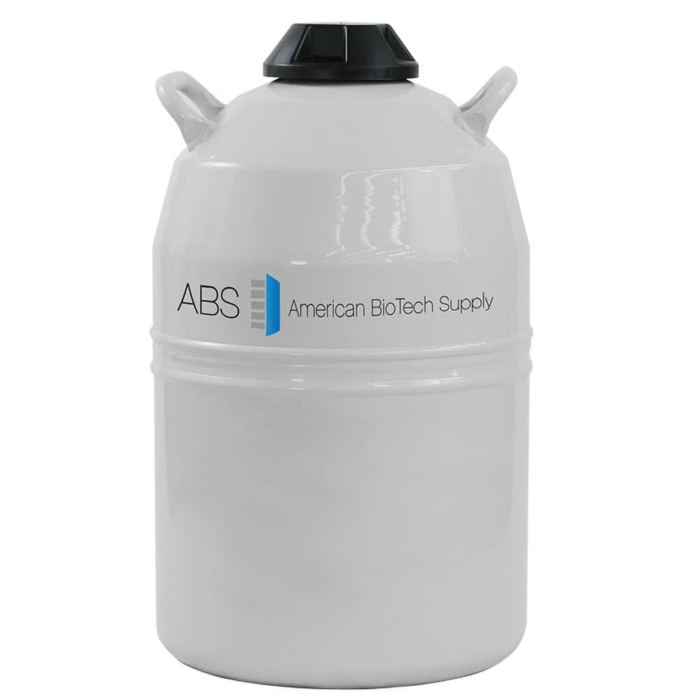 American BioTech Supply - Drums & Tanks; Product Type: Liquid Dewar ; Volume Capacity Range: Smaller than 20 Gal. ; Material Family: Aluminum ; Height (Inch): 24-1/2 ; Diameter/Width (Inch): 14-1/2 ; Shape: Round - Exact Industrial Supply