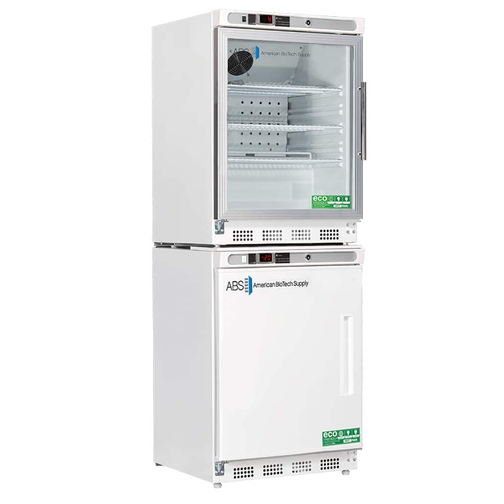 American BioTech Supply - Laboratory Refrigerators and Freezers; Type: Refrigerator & Freezer Combination ; Volume Capacity: 9 Cu. Ft. ; Minimum Temperature (C): -15.00 ; Maximum Temperature (C): 10.00 ; Width (Inch): 23-3/4 ; Depth (Inch): 25-1/2 - Exact Industrial Supply