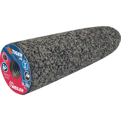 Weiler - Cones & Plugs; Head Thickness (Inch): 3.00 ; Abrasive Material: Aluminum Oxide ; Grit: 24 ; Grade: Coarse ; Wheel Type Number Code: 16 ; Arbor Hole Thread Size: 3/8-24 - Exact Industrial Supply
