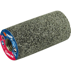 Weiler - Cones & Plugs; Head Thickness (Inch): 3.00 ; Abrasive Material: Aluminum Oxide ; Grit: 24 ; Grade: Coarse ; Wheel Type Number Code: 18 ; Arbor Hole Thread Size: 5/8-11 - Exact Industrial Supply