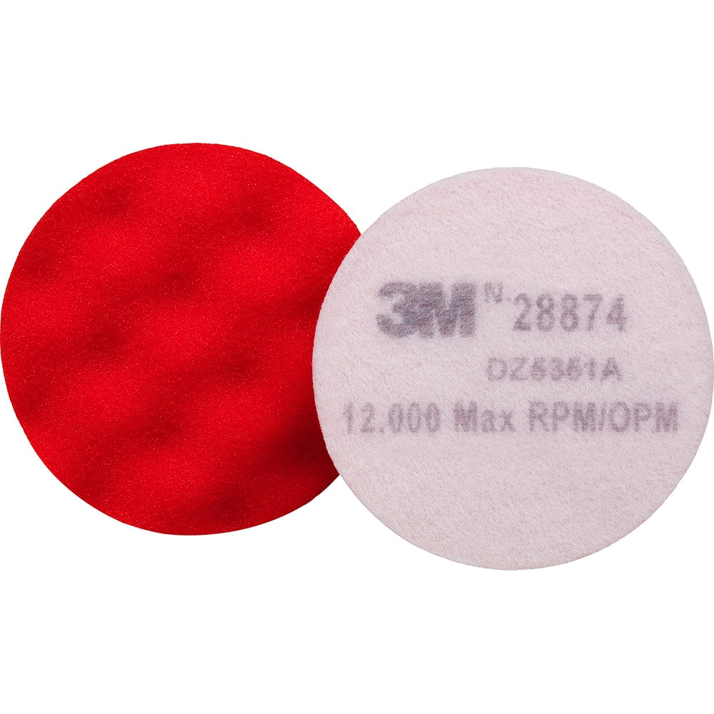 3M - Bonnets & Pads; Overall Diameter (Inch): 3-1/4 ; Product Type: Buffing Pad ; Bonnet/Pad Material: Foam ; Maximum RPM: 12000.000 - Exact Industrial Supply