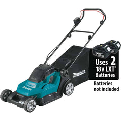 Makita - Lawn Mowers; Type: Cordless ; Power Type: Cordless ; Self-Propelled: No ; Voltage: 36 ; Cutting Width (Inch): 18.0000 - Exact Industrial Supply