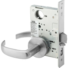 Lever Locksets; Door Thickness: 1 3/4 - 2 1/8; Back Set: 2-3/4; For Use With: Classroom or Utility Room Doors; Finish/Coating: Satin Chrome; Cylinder Type: Mortise; Special Item Information: Storeroom or Closet Lock Function; Rating: Fire Rated; Additiona