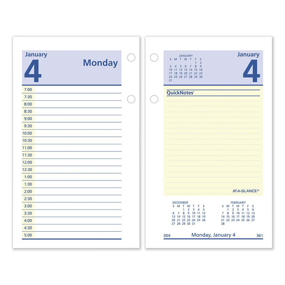 AT-A-GLANCE - Note Pads, Writing Pads & Notebooks Writing Pads & Notebook Type: Desk Calendar Refill Size: 3-1/2 x 6 - Best Tool & Supply