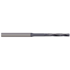 Chucking Reamer: 3/16″ Dia, 4″ OAL, 1″ Flute Length, Straight Shank, Solid Carbide 4 Flute