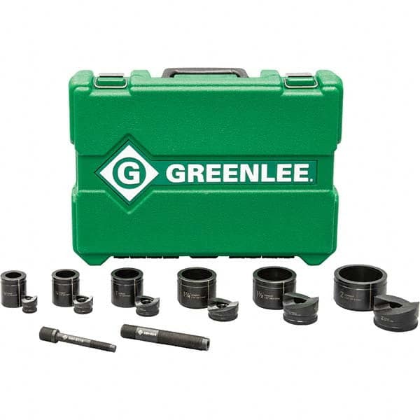 Greenlee - Punch & Driver Kits Tool Type: Knockout Set Punch Shape: Round - Best Tool & Supply