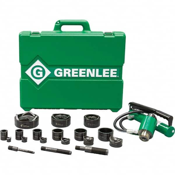 Greenlee - Punch & Driver Kits Tool Type: Knockout Set Punch Shape: Round - Best Tool & Supply