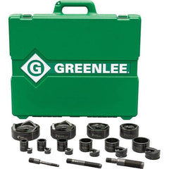 Greenlee - Punch & Driver Kits Tool Type: Knockout Set Punch Shape: Round - Best Tool & Supply