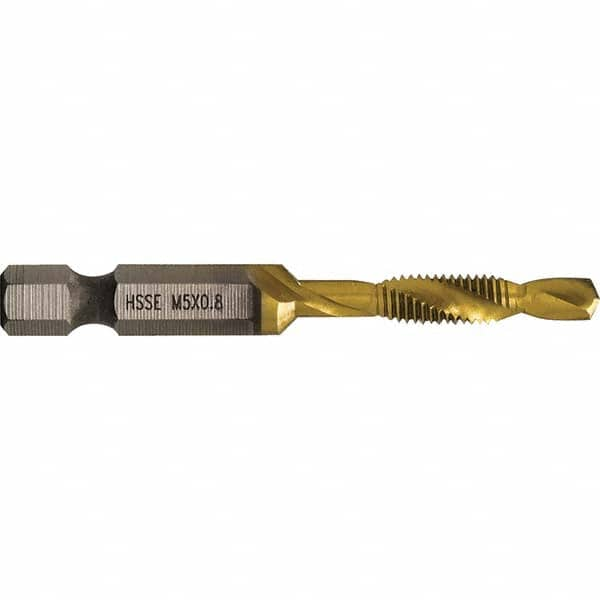 Greenlee - Combination Drill & Tap Sets Minimum Thread Size (mm): M5x0.80 Maximum Thread Size (mm): M5x0.80 - Best Tool & Supply