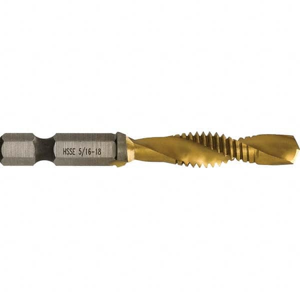 Greenlee - Combination Drill & Tap Sets Minimum Thread Size (Inch): 5/16-18 Maximum Thread Size (mm): M8x1.25 - Best Tool & Supply