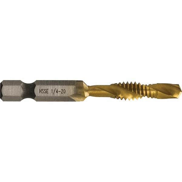 Greenlee - Combination Drill & Tap Sets Minimum Thread Size (Inch): 1/4-20 Maximum Thread Size (mm): M6x1.00 - Best Tool & Supply