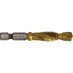 Greenlee - Combination Drill & Tap Sets Minimum Thread Size (Inch): 3/8-16 Maximum Thread Size (mm): M10x1.50 - Best Tool & Supply