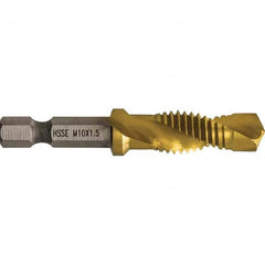 Greenlee - Combination Drill & Tap Sets Minimum Thread Size (mm): M10x1.50 Maximum Thread Size (mm): M10x1.50 - Best Tool & Supply