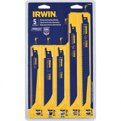 Irwin - Reciprocating Saw Blade Sets Blade Material: Bi-Metal Minimum Blade Length (Inch): 6 - Best Tool & Supply