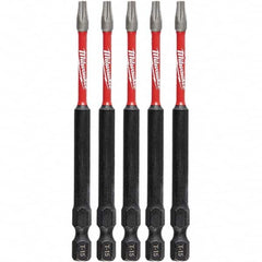 Milwaukee Tool - Power & Impact Screwdriver Bits & Holders Bit Type: Torx Torx Size: T15 - Best Tool & Supply