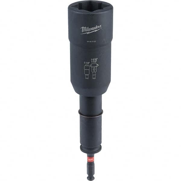 Milwaukee Tool - 7/16" Hex 1/2" Lineman's Utility Socket for Standard Hex/Socket Screws - Best Tool & Supply