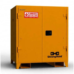 Strong Hold - Safety Cabinets Hazardous Chemical Type: Flammable and Combustible Liquids Color: Yellow - Best Tool & Supply