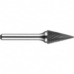 Precision Twist Drill - 5/8" Cut Diam, 1/4" Shank Diam, Carbide Double Cut Cone Burr - Best Tool & Supply