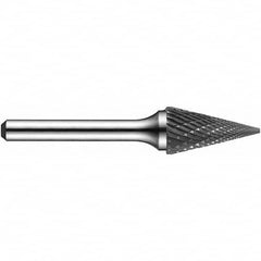 Precision Twist Drill - 1/8" Cut Diam, 1/8" Shank Diam, Carbide Double Cut Cone Burr - Best Tool & Supply