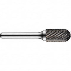 Precision Twist Drill - 1/4" Cut Diam, 1/4" Shank Diam, Carbide Double Cut Ball Burr - Best Tool & Supply