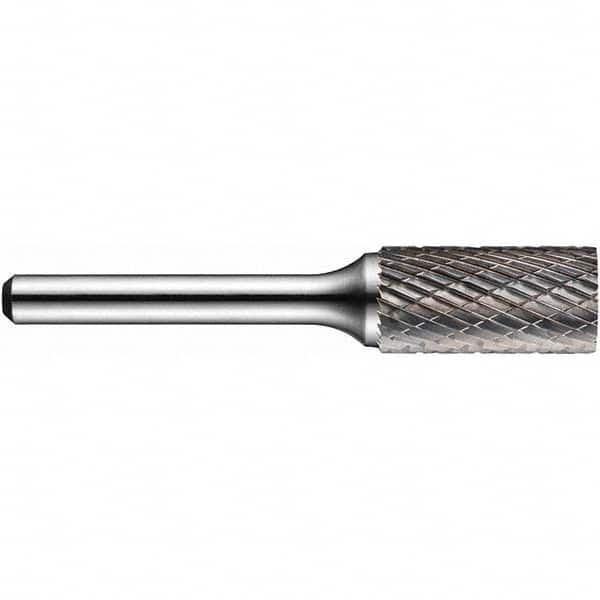 Precision Twist Drill - 1/8" Cut Diam, 1/8" Shank Diam, Carbide Double Cut Cylinder Burr with End Cut - Best Tool & Supply