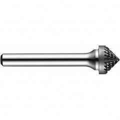 Precision Twist Drill - 5/8" Cut Diam, 1/4" Shank Diam, Carbide Double Cut 90° Angle Burr - Best Tool & Supply