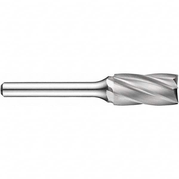 Precision Twist Drill - 1/2" Cut Diam, 1/4" Shank Diam, Carbide Aluma Cut Cylinder Burr with End Cut - Best Tool & Supply