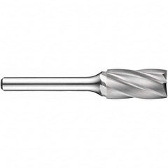 Precision Twist Drill - 3/8" Cut Diam, 1/4" Shank Diam, Carbide Aluma Cut Cylinder Burr with End Cut - Best Tool & Supply