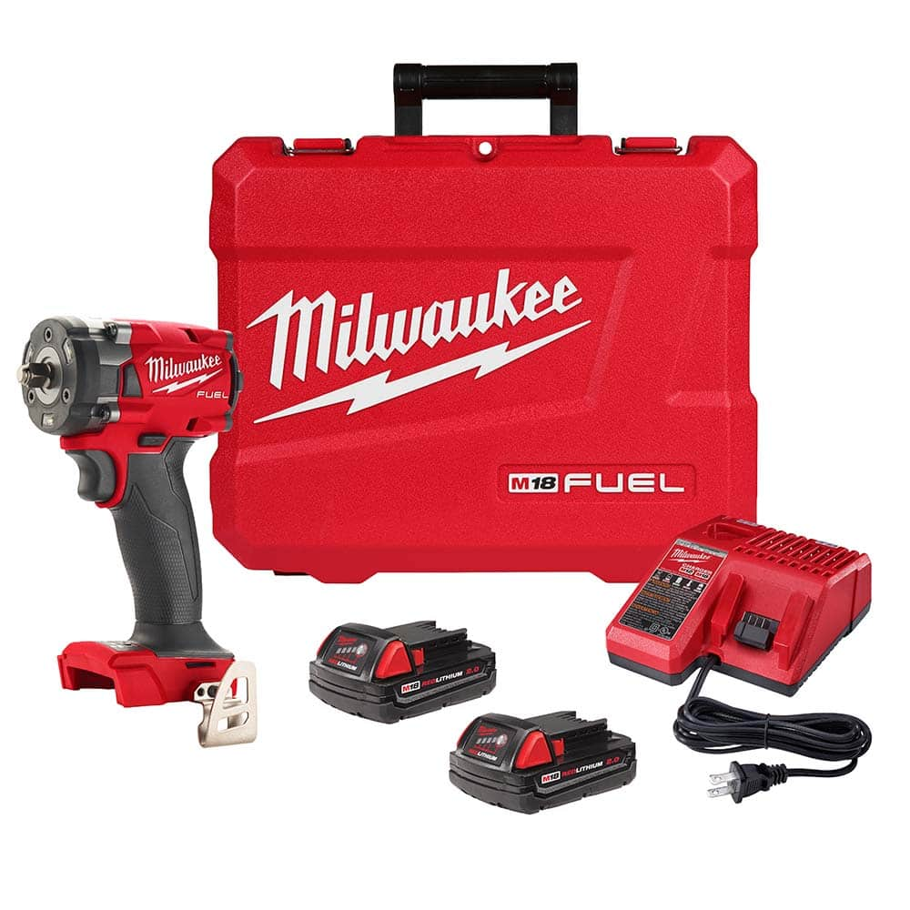 Milwaukee Tool - Cordless Impact Wrenches & Ratchets Voltage: 18.00 Drive Size (Inch): 3/8 - Best Tool & Supply