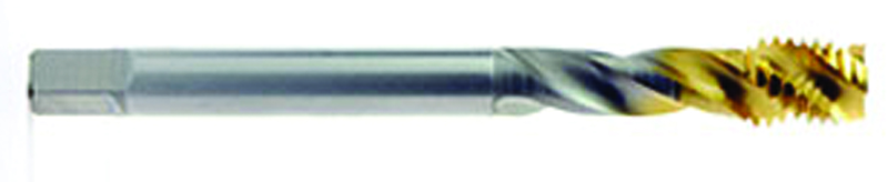 3/8-24 0 Fl H3 HSSE Spiral Fl Tap-- TiN - Best Tool & Supply