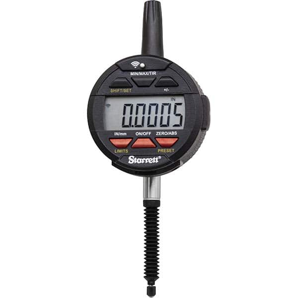 Starrett - Electronic Drop Indicators Minimum Measurement (Decimal Inch): 0 Minimum Measurement (Inch): 0 - Best Tool & Supply