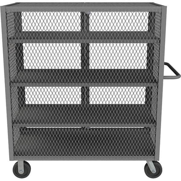 Durham - 2,000 Lb Capacity 4-Shelf Security Mesh Truck - Best Tool & Supply