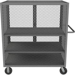 Durham - 2,000 Lb Capacity 3-Shelf Security Mesh Truck - Best Tool & Supply