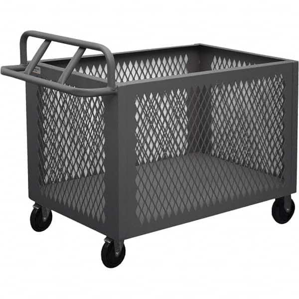 Durham - 1,400 Lb Capacity 1-Shelf 4-Sided Mesh Box Truck - Best Tool & Supply